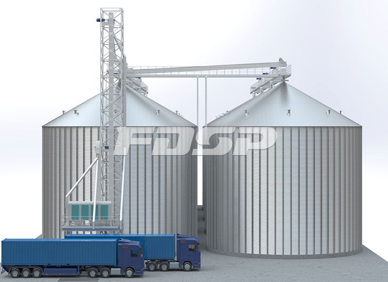 糧食行業8-4000T玉米鋼板倉工程